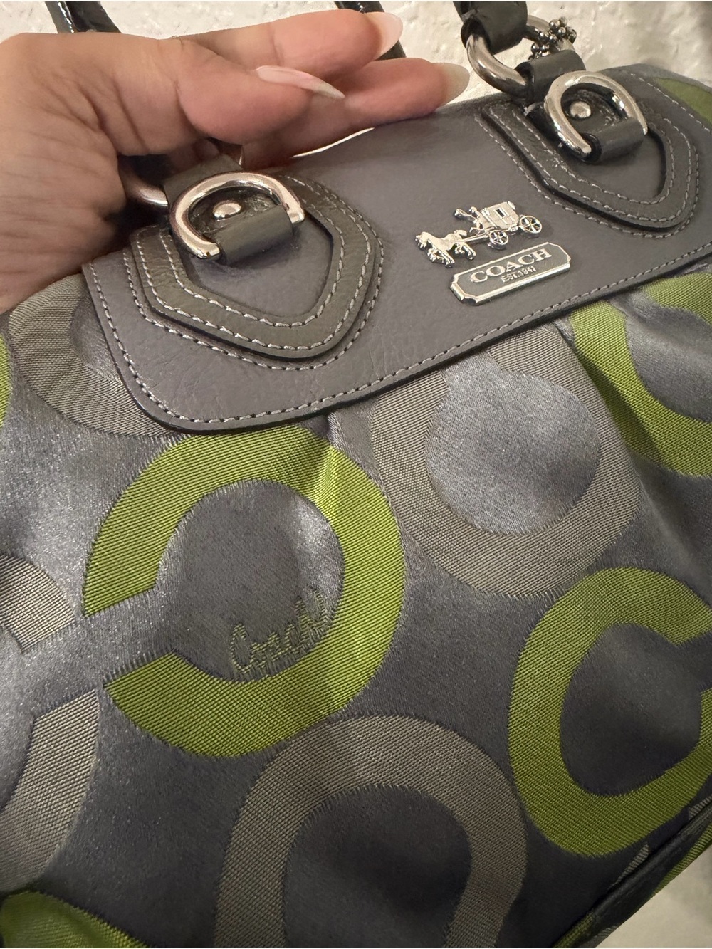 Coach Madison Sabrina Pop Op Art Satchel with Wristlet - Picture 8 of 15